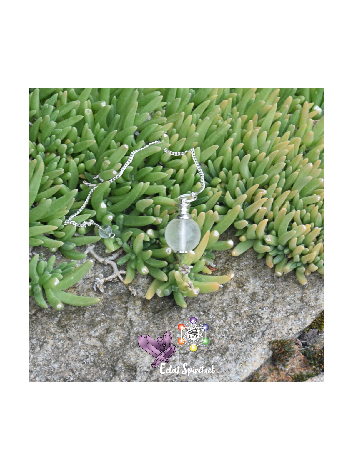 Pendule en cristal de roche
