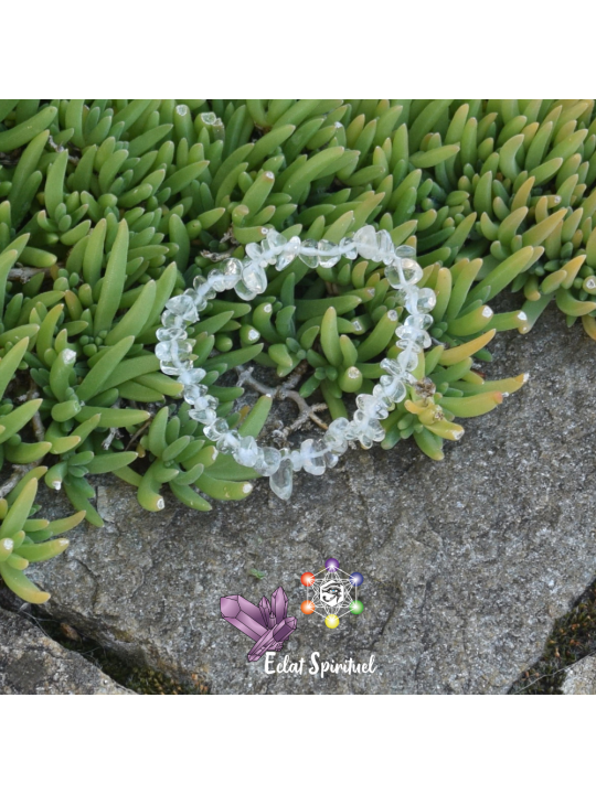 Cristal de Roche en Bracelet Baroque