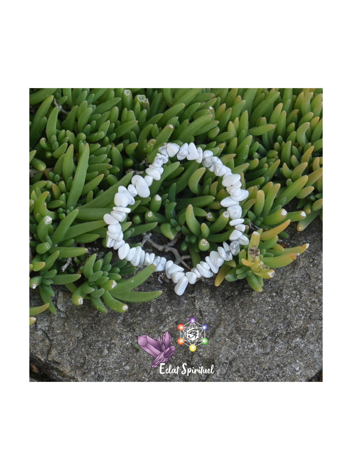 Howlite en Bracelet Baroque