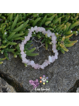 Quartz Rose en Bracelet Baroque