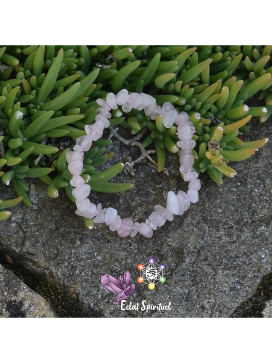 Quartz Rose en Bracelet Baroque