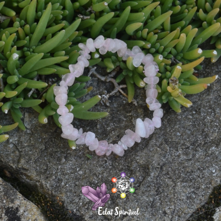Quartz Rose en Bracelet Baroque