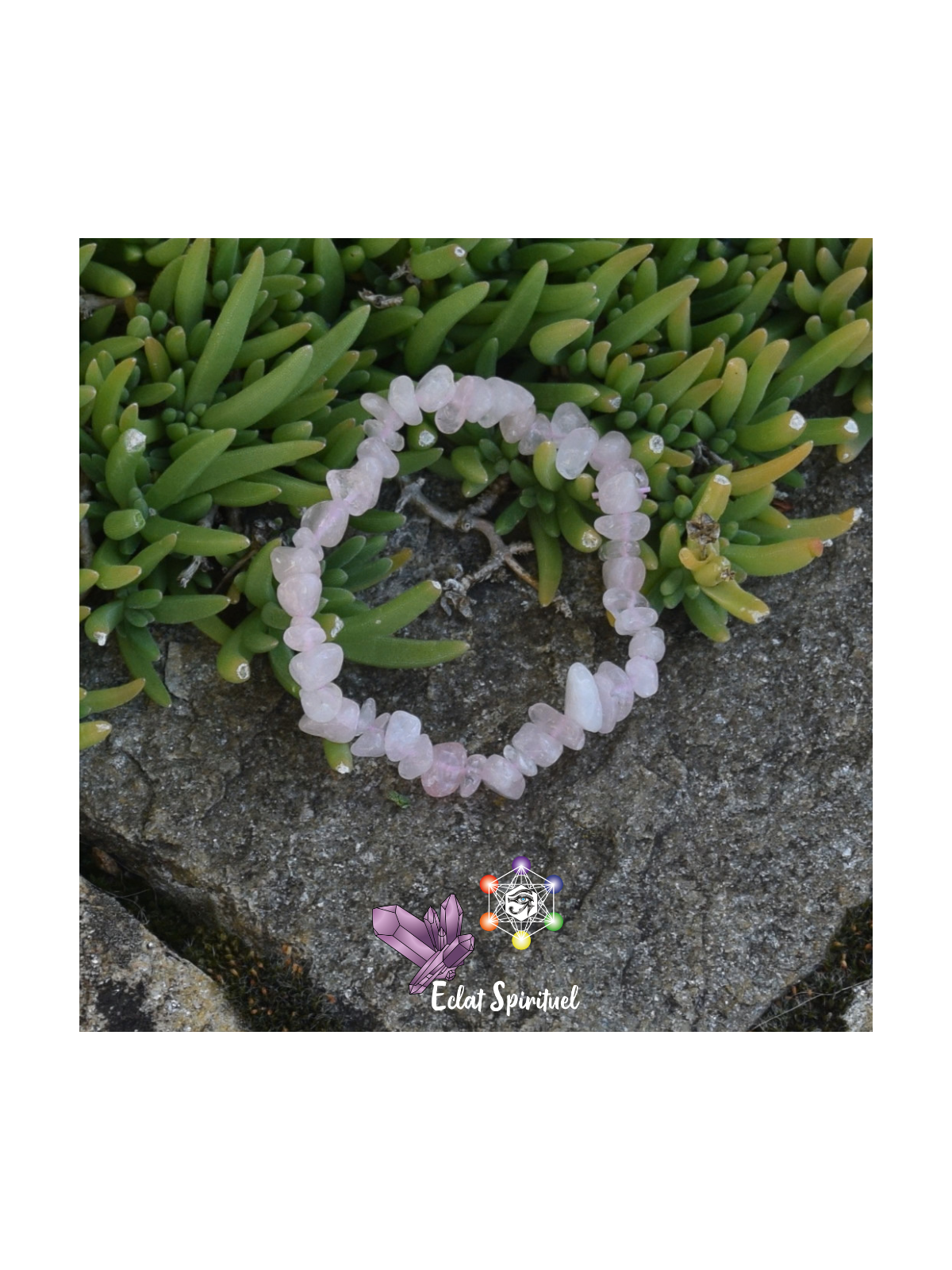 Quartz Rose en Bracelet Baroque