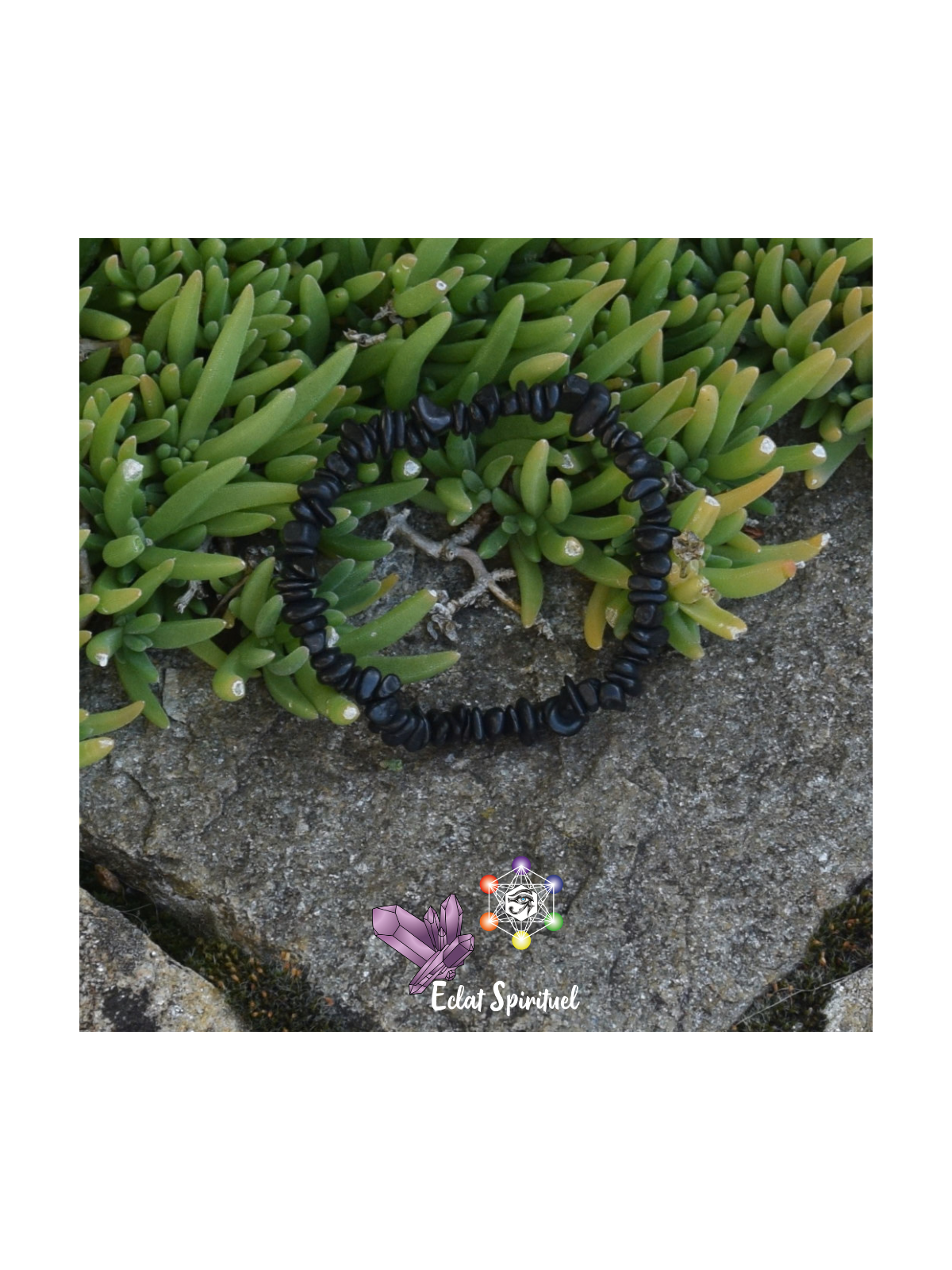 Shungite en Bracelet Baroque