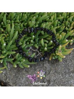Obsidienne Dorée en Bracelet Baroque