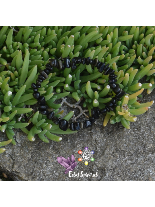 Obsidienne Dorée en Bracelet Baroque