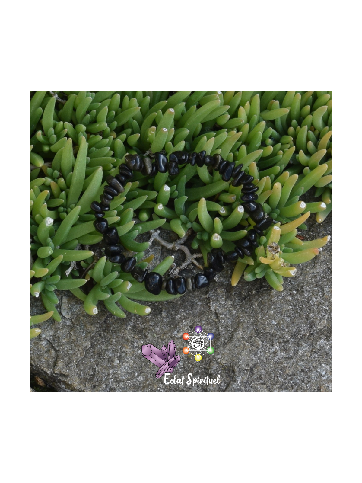 Obsidienne Dorée en Bracelet Baroque