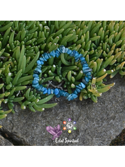 Apatite bleu en bracelet baroque