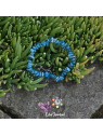 Apatite bleu en bracelet baroque