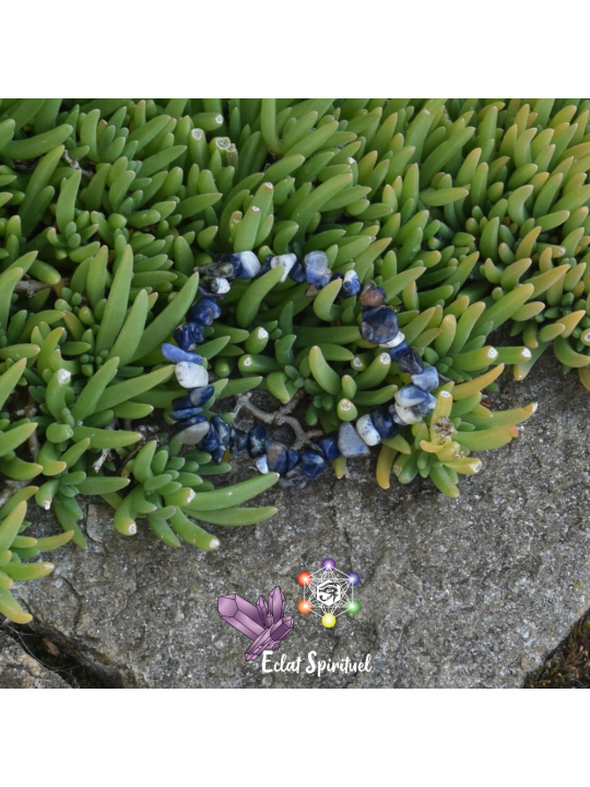 Sodalite en bracelet baroque