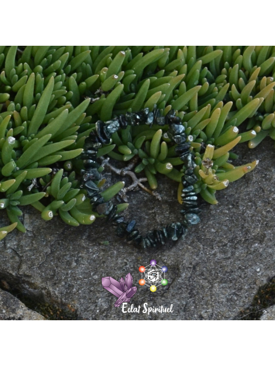 Bracelet Baroque Séraphinite en Pierre Naturelle