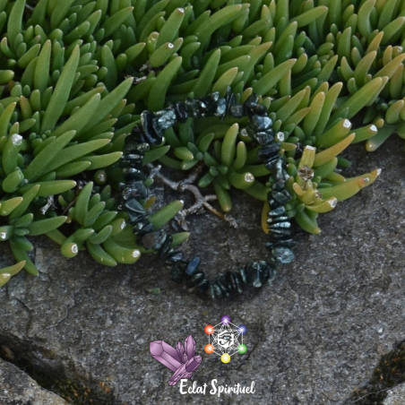 Bracelet Baroque Séraphinite en Pierre Naturelle