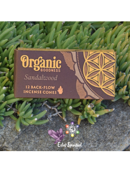 Cônes à Refoulement Santal Organic Goodness – 12 cônes