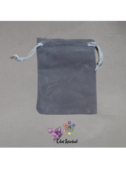 Pochette velours de couleur noire gris bleu rouge