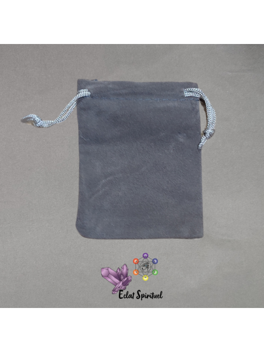 Pochette velours de couleur noire gris bleu rouge