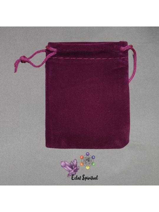 Pochette velours de couleur noire gris bleu rouge